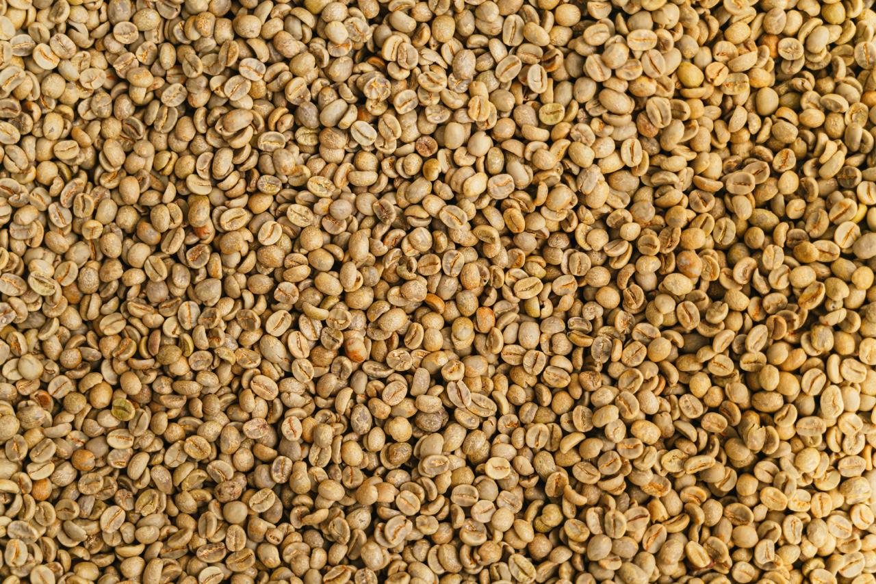 Green coffee beans